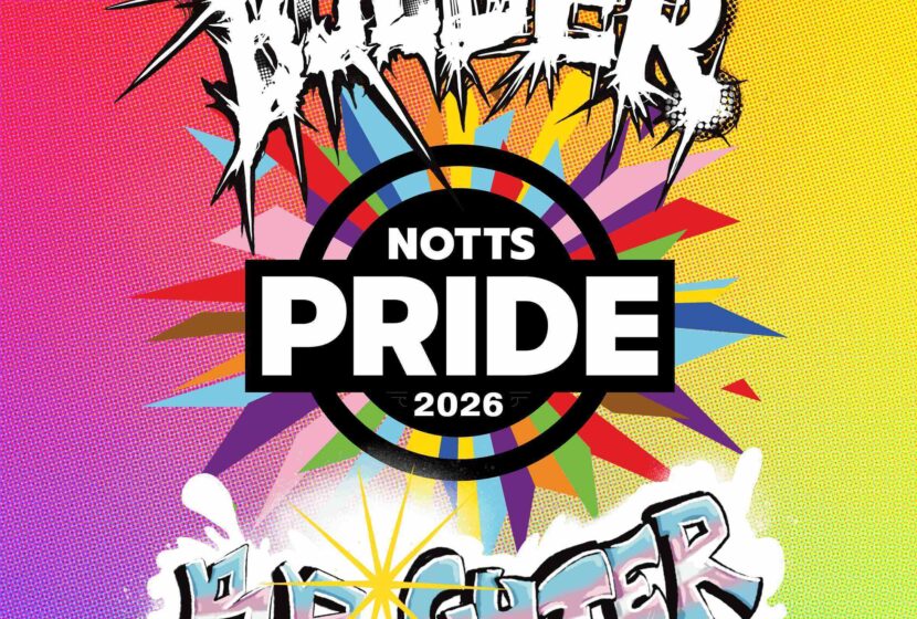 Notts Pride2026logo by PJ Dracovich known online as Sclera Centipede